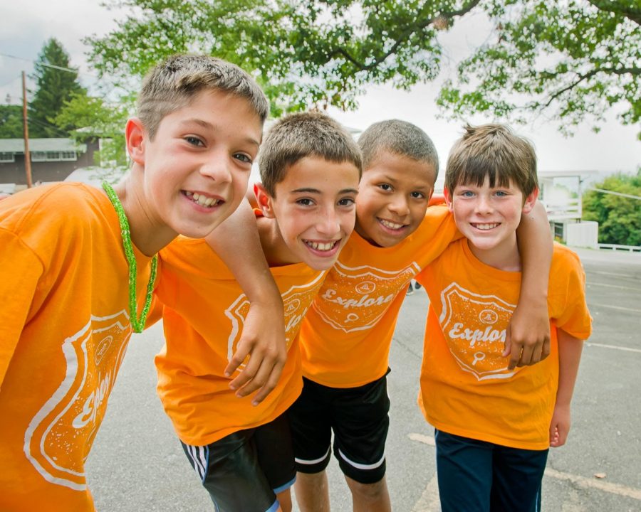 Camp Airy boys smiling