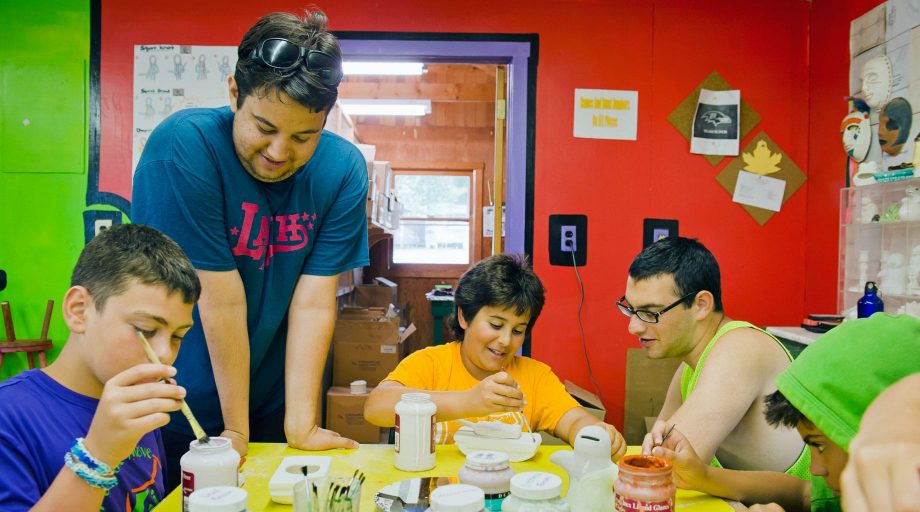 Airy campers painting ceramics